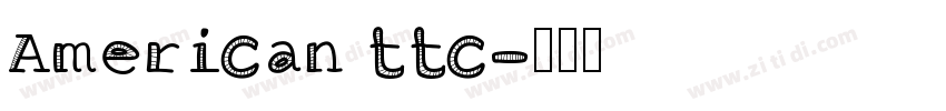 American ttc字体转换